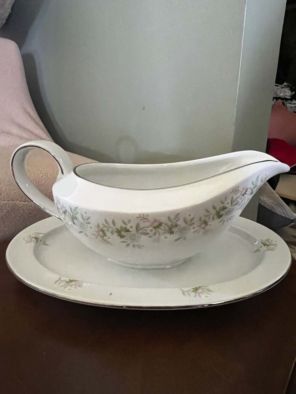 Johann Haviland Forever Spring Gravy Boat with Attached Underplate
